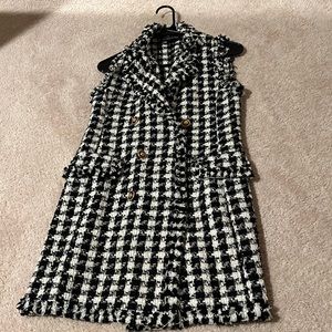 Houndstooth Zara vest dress